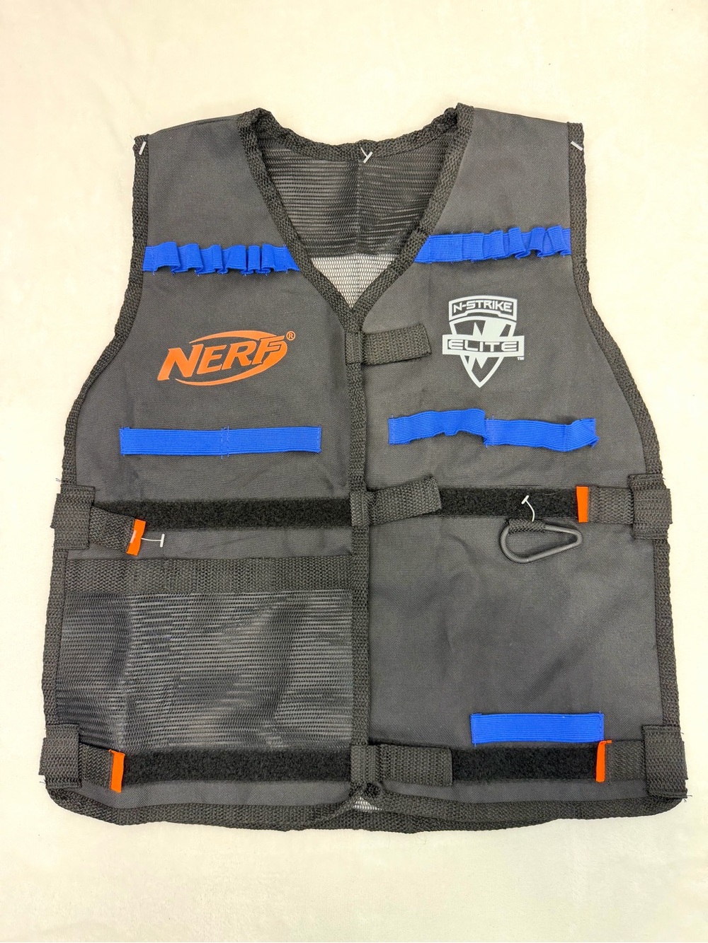 Official Nerf Tactical Vest N Strike Genuine Black Mesh Battle NWOT